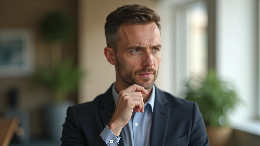 Professionnel en moment de réflexion